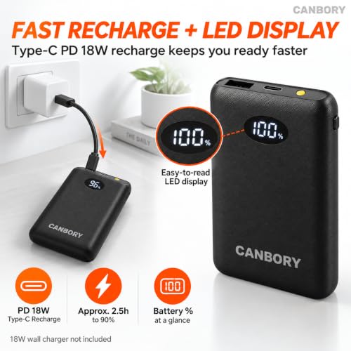 5V 2A Power Bank for Heated Vest, Jacket, Stadium Seats, Chair - size: 5 V 10000 mAh Black