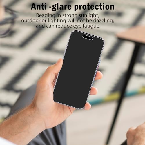 MAYtobe 2-Pack Matte Screen Protector for Apple iPhone 17 Tempered Glass | Anti-Fingerprint, Smooth as Silk, Anti Scratch, Easy to Install, Anti-Reflection - size: iPhone 17 (Matte)