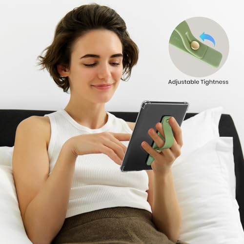 CoBak Hand Strap Holder for Kindle/Tablet - Lightweight TPU, 2 Pack - color: 2-Pack-Sage