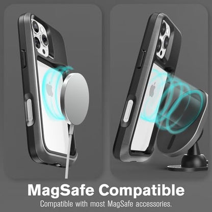 VENA vCommuteX for iPhone 16 Pro Max Wallet Case, Black - color: MagSafe Compatible - Black, size: iPhone 16 Pro Max