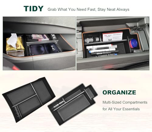 3PCS Center Console Organizer for 2021-2026 Nissan Rogue Accessories - size: for 2021-2026 Nissan Rogue