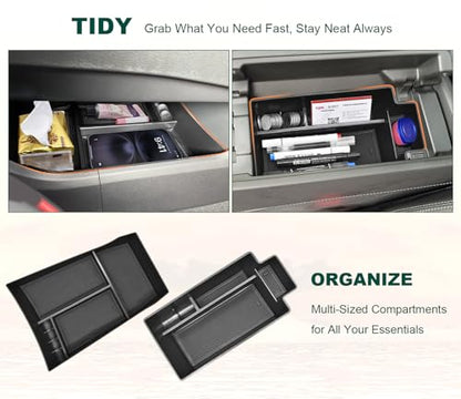3PCS Center Console Organizer for 2021-2026 Nissan Rogue Accessories - size: for 2021-2026 Nissan Rogue