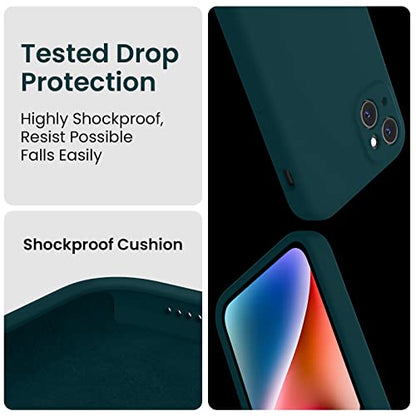 FireNova Designed for iPhone 13 Case, 6.1", Teal | Silicone Upgraded [Camera Protection] Phone Case, with Soft Anti-Scratch Microfiber Lining Inside - color: Teal, size: Iphone 13
