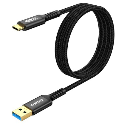 SUNGUY 10Gbps Android Auto USB Cable 3FT, 3A USB C 3.1 Gen2 Cable Data Transfer, USB C CarPlay Cable Fast Charging Compatible with iPhone 17/16/15 Series, Samsung Galaxy S25 S24 Ultra, Pixel-Black - color: Black, size: 3FT