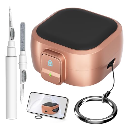 for Samsung Galaxy Buds 4 Pro/Buds 4 Case (2026) with Secure Safety Lock Clip,Shockproof Scratch-Resistant Hybrid PC+TPU Soft Shell Protective Cover Accessories with Carabiner&Cleaning Pen(Gold) - color: Gold Edge-Black