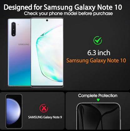 3 Pack TPU Privacy Screen Protector for Samsung Galaxy Note 10 6.3" - size: Samsung Galaxy Note 10