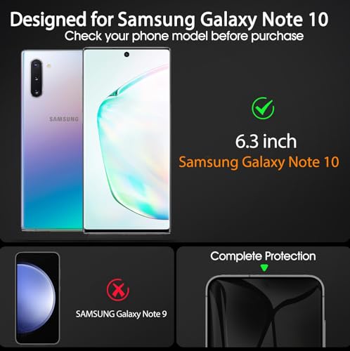 TPU Privacy Screen Protector for Samsung Galaxy Note 10, 3 Pack - size: Samsung Galaxy Note 10