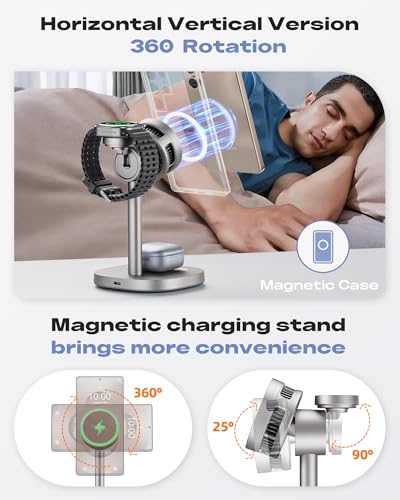 Qi2 15W Wireless Charging Station with TEC Cooling for Samsung Z Fold 8 - color: Titanium Gold
