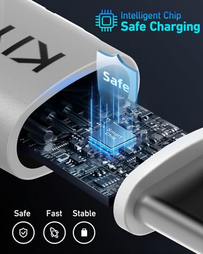 USB A to USB C Cable Fast Charging 66W, 2Pack 3FT Coiled Braided USBC Phone - color: Silver, size: 3FT - 2Pack, style: USB A to USB C