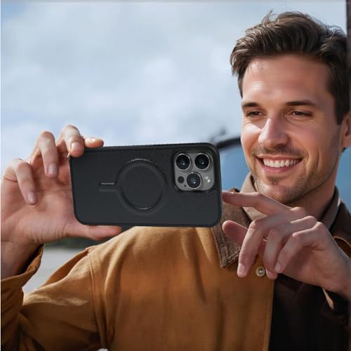 Magnetic Case for iPhone 16 Plus Wallet Compatible with Magsafe RFID Blocking Card Holder Detachable Phone Cover Kickstand Snap Strap Zipper Pocket PU Leather 6.7 inch 2024 (Black) - color: Black, size: iPhone 16 Plus