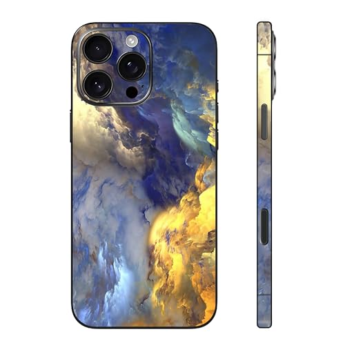 Skin Wrap Compatible with 13/14/15/16/17 Pro Max (Gold, 16 Pro Max) - color: Gold, size: 16 Pro Max