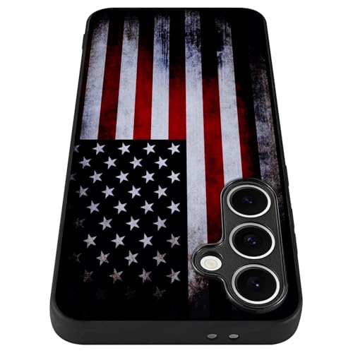 Compatible with Samsung Galaxy S24 Fe Case American Flag Pattern | Anti-Scratch Hard PC Back, Non-Slip Soft TPU Sides, Shockproof Protection Cover - color: American Flag