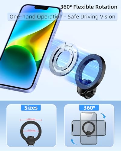 PZK Magsafe Car Phone Holder for 2010-2024 Toyota 4Runner Accessories Vent - color: Magsafe