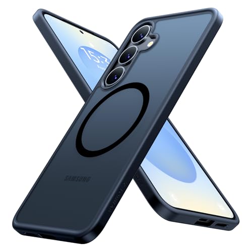 TORRAS Magnetic Shockproof for Samsung Galaxy S25 Case, Fit for MagSafe, 4X Military Grade Protection, Translucent Hard Back Slim Case for Samsung S25 Case, Anti-Fingerprint Anti-Scratch, Black - color: Black, size: S25 6.2"