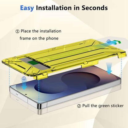 Fotbor for Samsung Galaxy S25 Ultra 28° Privacy Screen Protector with [3s Installation Frame], Case Friendly 9H+ Tempered Glass 2Pack