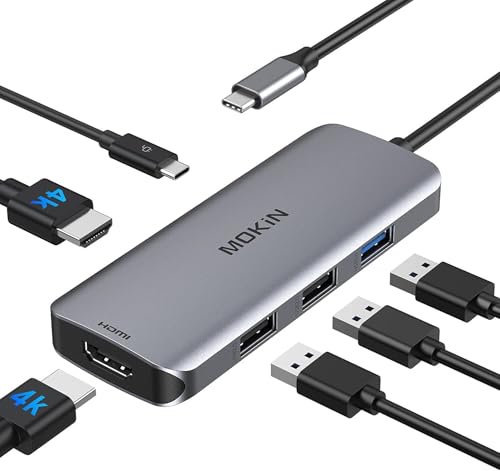 MOKiN USB C Docking Station Dual Monitor 2 HDMI for Dell/Lenovo/HP Laptop