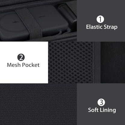 co2CREA Hard Travel Case for Anker 5,000mAh Ultra-Slim/10,000mAh Power Bank | Compatible with Anker Nano A1665 A1664 Slim MagGo Magnetic Charger, Protective Carrying Storage Bag
