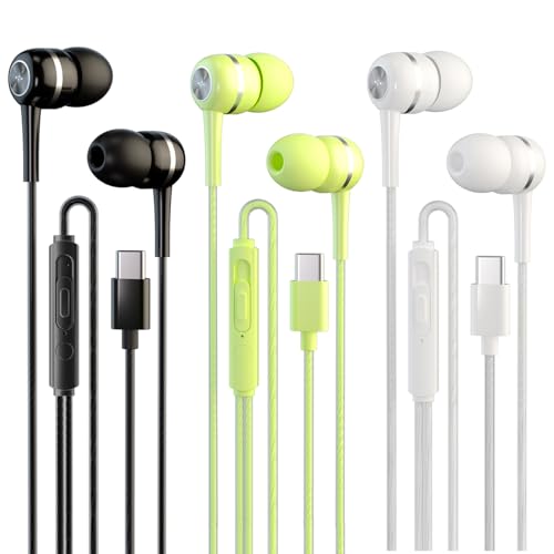 USB-C Headphones,Type C Earbuds,Wired Earphones for iPhone 17/16/15 Pro Max