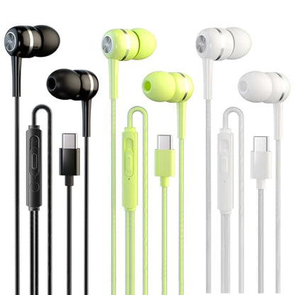 USB-C Headphones,Type C Earbuds,Wired Earphones for iPhone 17/16/15 Pro Max