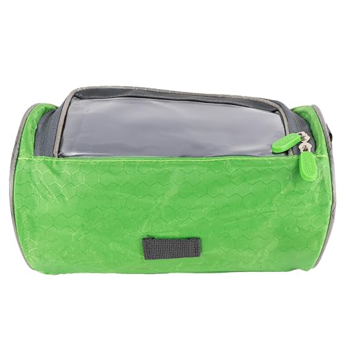 Bike Handlebar Bag with Touchscreen, Waterproof Bicycle Front Bag for Phone Storage, Compact Handlebar Pouch for Road, Mountain & Electric Bikes