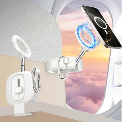 koolehaoda Magnetic Airplane Phone Holder for MagSafe Travel Essentials - color: White