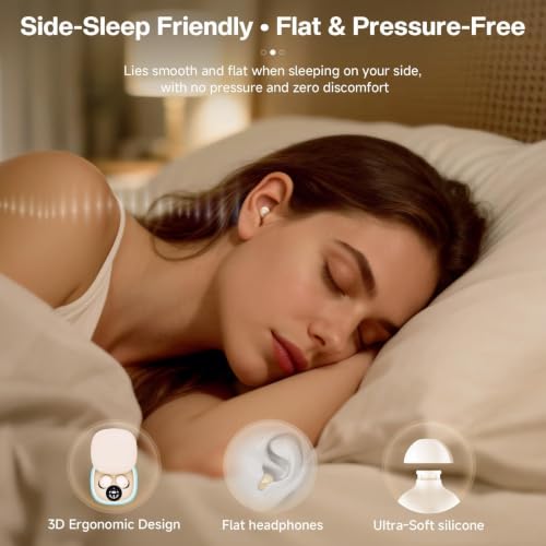 Small Invisible Mini Earbuds Wireless Bluetooth for Small Ear Canals - color: Black