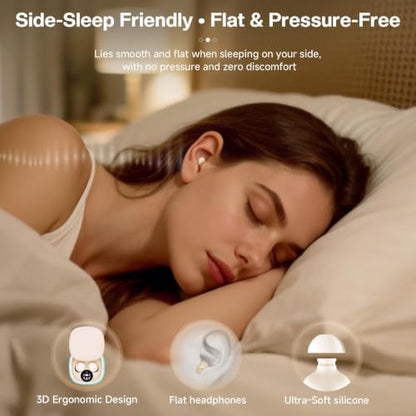 Small Invisible Mini Earbuds Wireless Bluetooth for Small Ear Canals - color: Black