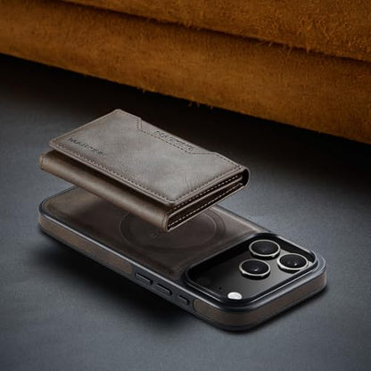 K2 2 in 1 Detachable Magnetic Phone Cases Compatible with iPhone 17 Pro Case with Card Holder RFID Blocking, Compatible with Magsafe Wallet, Leather 6.3'' (Coffee, iPhone 17 Pro) - color: Coffee, size: iPhone 17 Pro