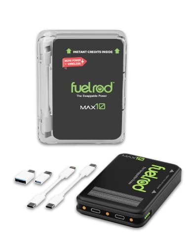 FuelRod MAX10 Swappable Power Charger | 10,000mAh USB-C Battery