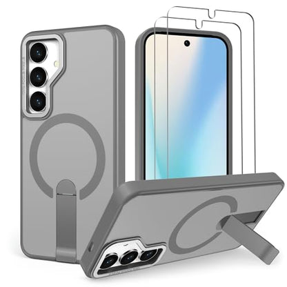 for S24-Case/S25-Case, Compatible with MagSafe, Gray - color: Gray, size: Galaxy S24 6.2"