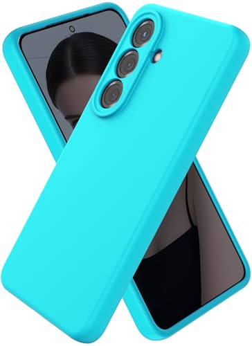 CUZMIGO Liquid Silicone Case for Samsung Galaxy S26, Glacier Blue | Soft Liquid Silicone, Raised Camera Lens Protection, Multiple Neon Bright Colors, Microfiber Lining, Smooth Grip, Slim Fit - color: Glacier Blue, size: S26