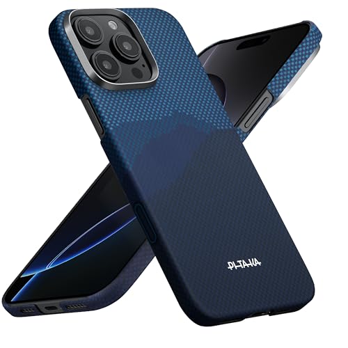 pitaka for iPhone 16 Pro Case Compatible with MagSafe, Thin & Light iPhone 16 Pro Case with a Caseless Feel, 1500D Aramid Fiber Woven [Tactile Woven-Over The Horizon] - color: Over the Horizon, size: For iPhone 16 Pro, 6.3"