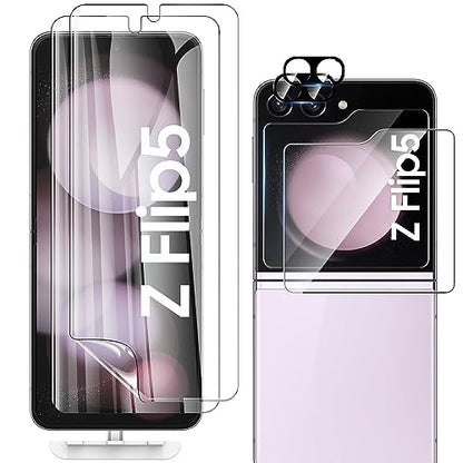 [2 Sets 6 Pack] for Samsung Galaxy Z Flip 5 Screen Protector - size: Z Flip 5