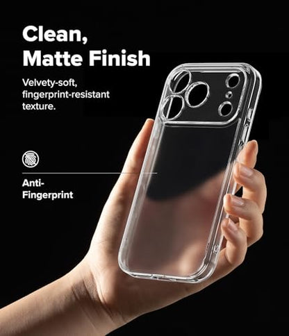 Ringke for iPhone 17 Pro Max Case [Fusion Matte Clear] | Oil & Dirt Resistant, Anti-Fingerprint Technology Prevents Oily Smudges, Frosted Coating Feels Velvety Soft - size: iPhone 17 Pro Max