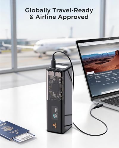 ZOUPW 140W Portable Power Bank, Portable Power Station with 100W AC Outlet