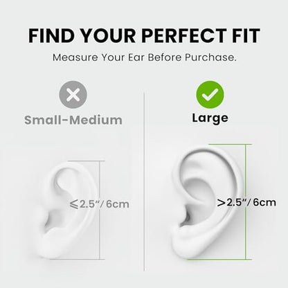 Avantree Resolve –3.5mm AUX Wired Open-Ear Earbuds w/Mic & Over-Ear Hook