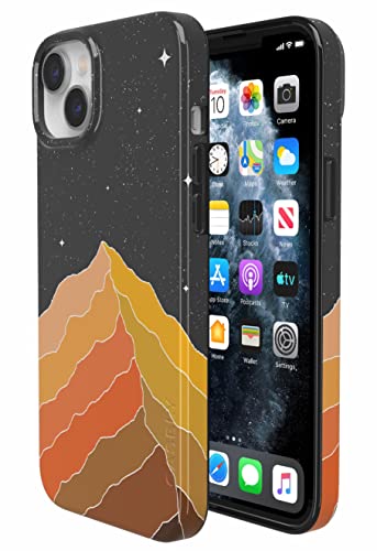 Casely iPhone 15 Plus Case | Night Skies | Mountain Starlight | Compatible with MagSafe | Classic Ultra Slim Design - color: Night Skies | Mountain Starlight