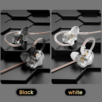 H89 IEM Earphones in Ear Monitor Headphones, Wired Earbuds - color: Black