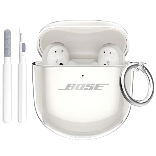 Aircawin for Bose QuietComfort Earbuds II/QuietComfort Ultra 1/2 Case Clear - color: Transparent