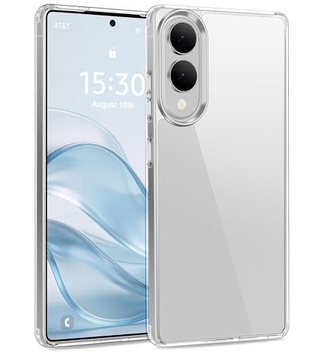 USLAI Case for Samsung Galaxy S25 Edge Clear | Anti-Yellowing, Crystal Clear Back, Shockproof, Military‑Grade Drop Protection - color: Clear, size: Galaxy S25 Edge
