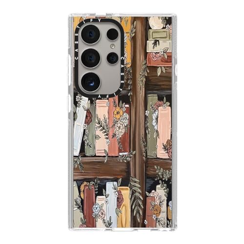 CASETiFY for Galaxy S24 Ultra Case - Impact Clear | Not Yellowing | 6.6 ft. Drop Protection | Bookshelf Garden by KT's Canvases | Clear - color: Bookshelf Garden by KT's Canvases, size: Galaxy S24 Ultra
