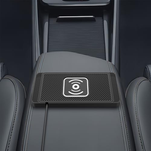 Wireless Car Charger Pad for Honda Pilot 4th Gen 2023 2024 2025 2026 15W Wireless Charging Mat Non-Slip Silicone Phone Charger DIY Trim-to-Fit Accessories,USB-C - color: USB-C