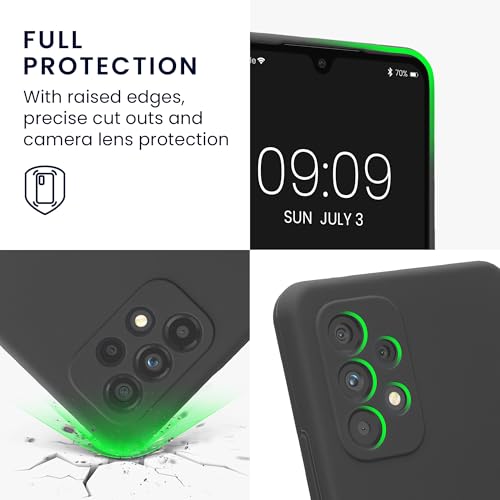 kwmobile Case Compatible with Samsung Galaxy A53 5G Case - Slim TPU Silicone Phone Cover - Soft Touch Finish - Dark Grey - color: dark grey, size: Galaxy A53 5G