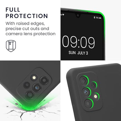 kwmobile Case Compatible with Samsung Galaxy A53 5G Case - Slim TPU Silicone Phone Cover - Soft Touch Finish - Dark Grey - color: dark grey, size: Galaxy A53 5G