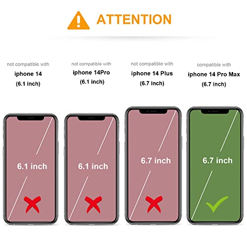 KIHUWEY for iPhone 14 Pro Max Wallet Case for MagSafe, Rose Gold | Card Holder, Wireless Charging, RFID, Flip PU Leather, Magnetic, Kickstand, Heavy Duty Protective - color: Magsafe for Rose Gold