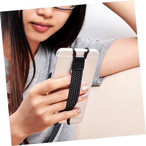 UKCOCO Tablet Holder Tablet Holder Strap Hand Grip Universal Nylon Band for E-Reader Black Cm Finger Bracket Elastic Stand Stand