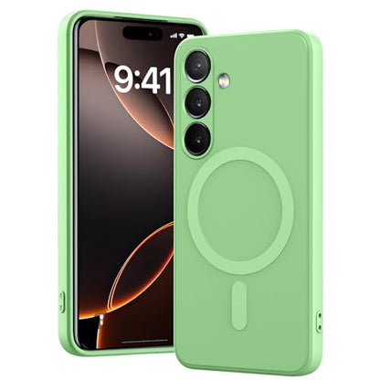 for Galaxy A15 5G Case,Magnetic,Wireless Charging,Slim | Soft TPU Silicone Cover Phone Case for Samsung Galaxy A15 5G,light green - color: light green