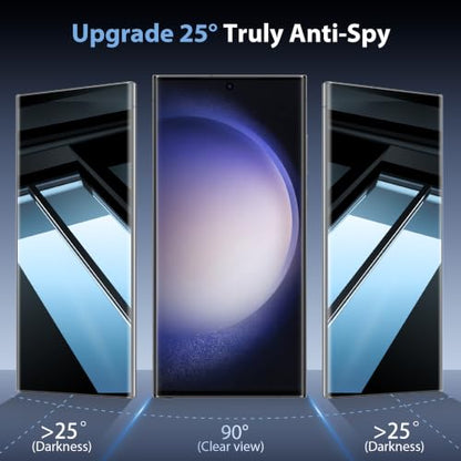2+2 Pack for Samsung Galaxy S23 Ultra Privacy Screen Protector, PET Film - size: 6.8 inch