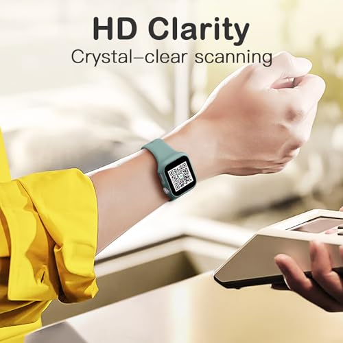 Adorve Privacy Case for Apple Watch Series 10/11 46mm Screen Protector, Anti-Spy Cover for iWatch Series 11 10 46 mm, 8 Pack, Black Clear Pink Starlight Rose Pink Pine Green Milk Tea Smoke Violet - size: 46mm for Series 11/10