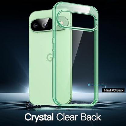 JETech Case for Google Pixel 9/9 Pro, Anti-Yellowing, Wintergreen | Shockproof Protection, Scratch Resistant Hard PC Back, Durable Transparent TPU Bumper - color: Wintergreen, size: Pixel 9/9 Pro